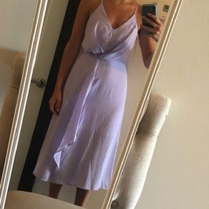 Light Purple Lilac Mid Length Dress